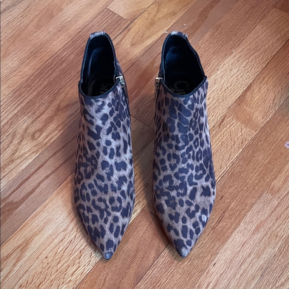 Sam Edelman Animal Print Ankle Booties